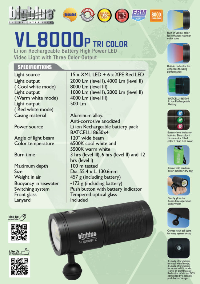 Tent Card VL8000P Tri Color