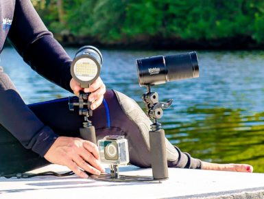 Video and Photo Lights have Adaptable Camera Attachments from Bigblue Dive Lights