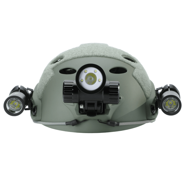 Dual-Light Dive Helmet with Adjustable Mounts 9